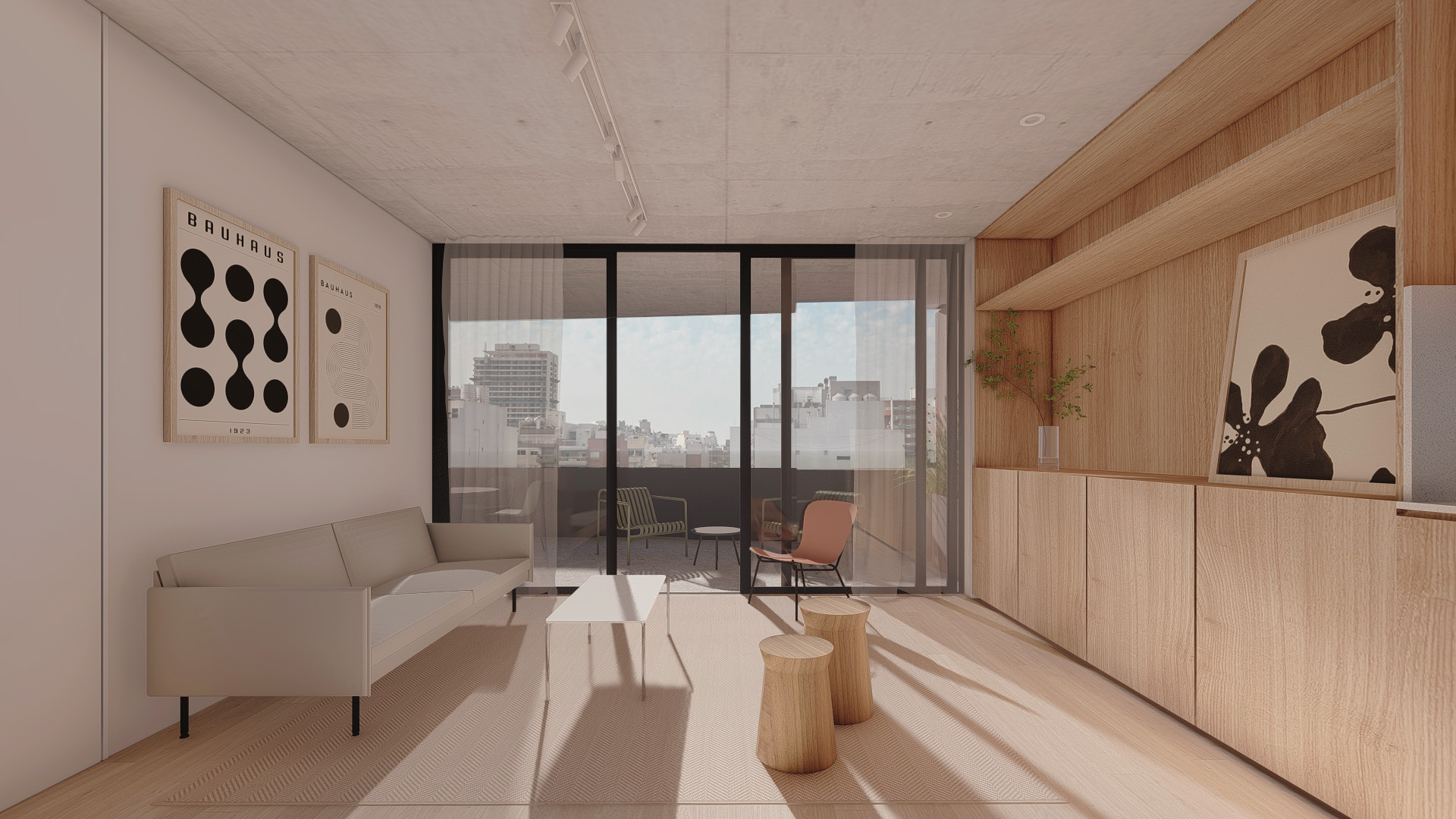 ARRIBEÑOS 3750, 5°A - 2 Ambientes con Balcón con parrilla y Full Amenities